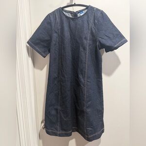 Old Navy Navy Blue Casual Jean Dress